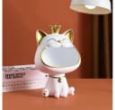 TUWENA Dekoschale Katze Skulptur Aufbewahrungsbox Weiß Bild 5