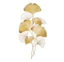 TUWENA Wanddeko Metall Ginkgo 3D-Ginkgoblatt-Wandskulptur Gold Bild 2