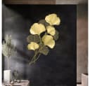 TUWENA Wanddeko Metall Ginkgo 3D-Ginkgoblatt-Wandskulptur Gold Bild 5