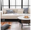 TUWENA Sofabezug Beige Chenille Optik Rutschfest Bild 1