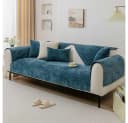 TUWENA Sofabezug Universal Blau Chenille für 1-4 Sitze L-förmig Bild 2