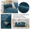 TUWENA Sofabezug Universal Blau Chenille für 1-4 Sitze L-förmig Bild 4