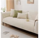 TUWENA Universal Sofabezug Chenille Grün Blau Beige Bild 2
