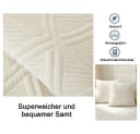 TUWENA Sofabezug für L-Form/U-Form/Ecksofa Samt Bild 3