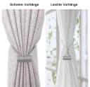 TUWENA Magnetische Raffhalter 4 St Silbergrau Modern Bild 3