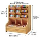 AFKSMILE Schubladenbox Schreibtischorganizer mit Schublade Schwarz/Braun/Weiß Bild 1