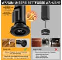 AFKSMILE Möbelfuß 4 Stück Höhenverstellbar Bettbeine Schwarz Bild 5