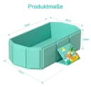 AFKSMILE Faltbare Babybadewanne Grün Tragbar Bild 1