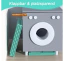 AFKSMILE Faltbare Babybadewanne Grün Tragbar Bild 3