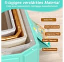 AFKSMILE Faltbare Babybadewanne Grün Tragbar Bild 4