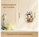 TUWENA Hängeaufbewahrung Aufbewahrungsorganizer für Stofftiere Deckennetz Beige Bild 1