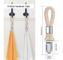 TUWENA Handtuchhaken 8 Stück Clips mit Schlaufen Bild 1