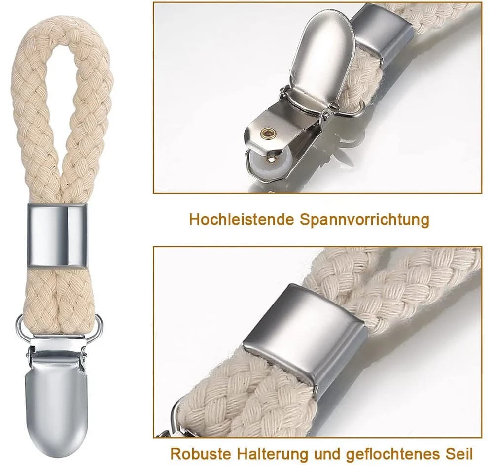 TUWENA Handtuchhaken 8 Stück Clips mit Schlaufen - Bild 4