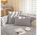 TUWENA Sofabezug Chenille Grau Rutschfest Bild 5