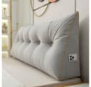 TUWENA Rückenkissen Lesekissen 120cm Grau Chenille Bild 5