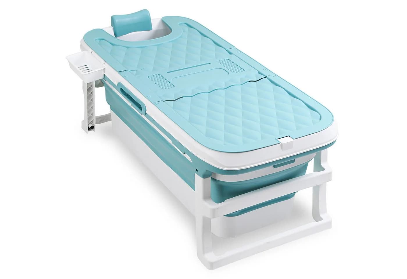 Clanmacy Faltbadewanne XXL Blau mit Massagerollen - Bild 2
