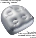 FELIXLEO Luftsofa Aufblasbare Sitzerhöhung Badewannenkissen Blau Bild 3