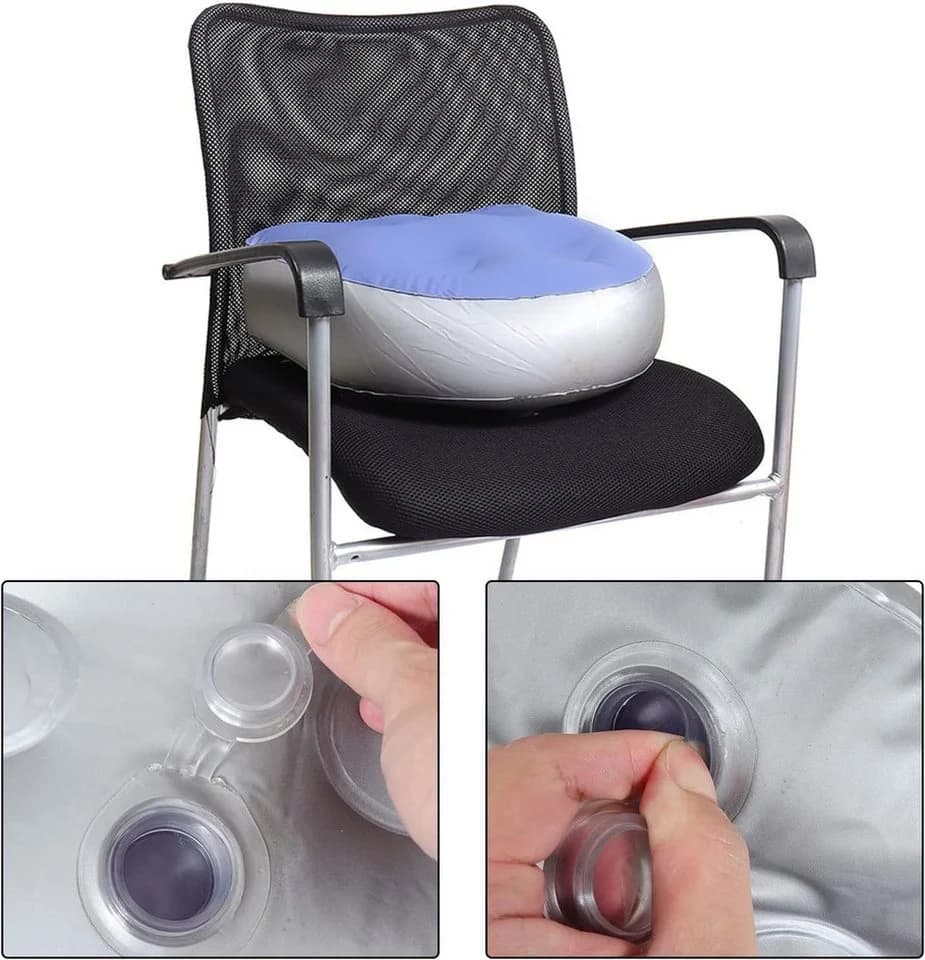 FELIXLEO Luftsofa Aufblasbare Sitzerhöhung Badewannenkissen Blau - Bild 4