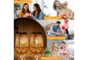 FELIXLEO LED Laterne 2er Set Solar Rattan Hängeleuchte IP65 Bild 1