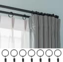 FELIXLEO Gardinenringe 50 Stk mit Clips Metall Bild 5