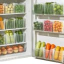 FELIXLEO Kühlschrank Organizer Set 6-teilig Transparent Bild 2