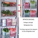 FELIXLEO Kühlschrank Organizer Set 6-teilig Transparent Bild 4