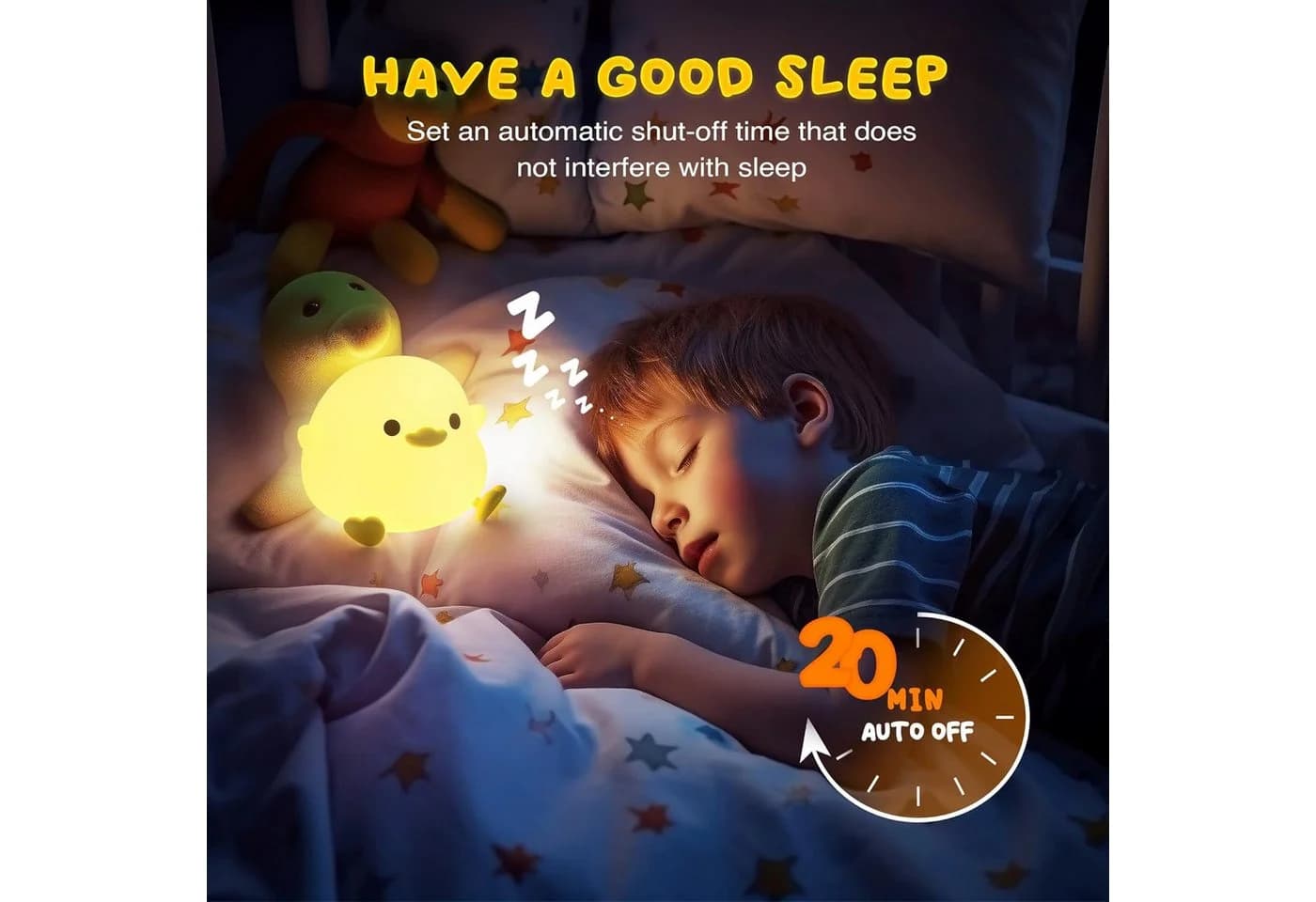 FELIXLEO LED Nachtlicht DoDo Duck Silikon Kinder - Bild 4