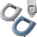 FELIXLEO WC-Deckelbezug Satiskid 2 Stück Universal Toilettensitzkissen mit Griff Bild 2