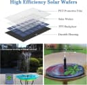 FELIXLEO Solar Springbrunnen 2,5W mit 1,2m Schlauch für Teich & Garten Bild 1