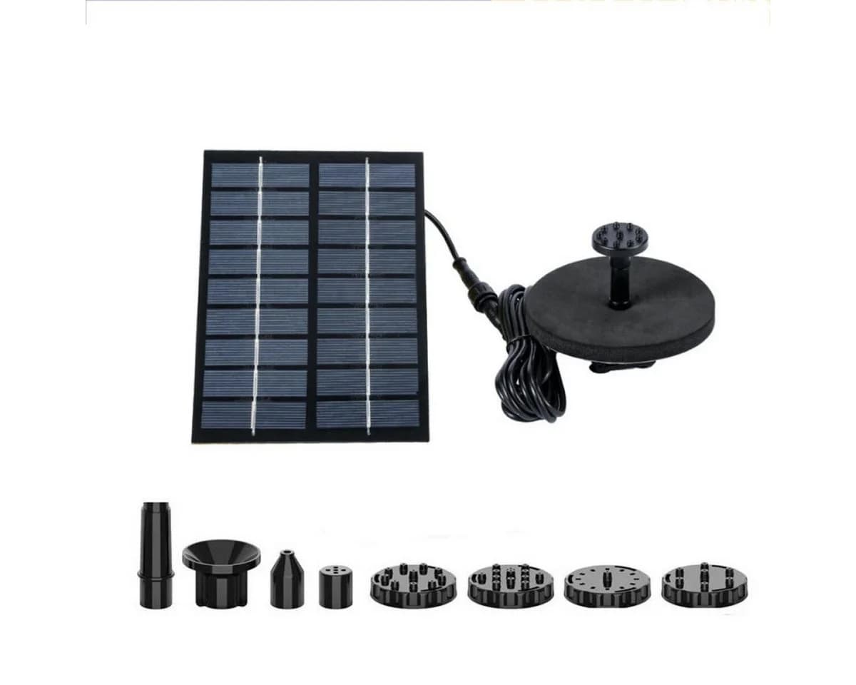 FELIXLEO Solar Springbrunnen 2,5W mit 1,2m Schlauch für Teich & Garten - Bild 2