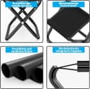 FELIXLEO Klapphocker Schwarz 200kg Tragkraft Outdoor Bild 5