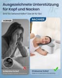 FELIXLEO DONAMA Memory Foam Nackenkissen ergonomisch 6 Zonen Bild 1