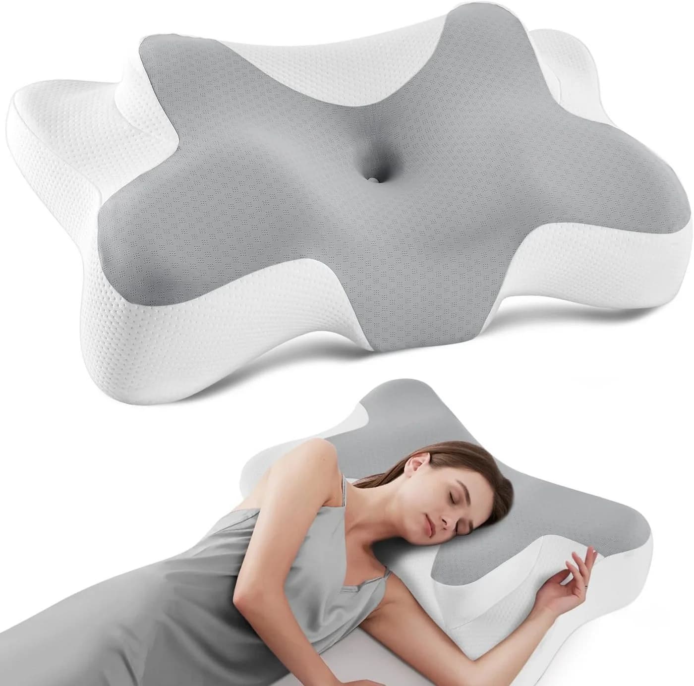FELIXLEO DONAMA Memory Foam Nackenkissen ergonomisch 6 Zonen - Bild 2