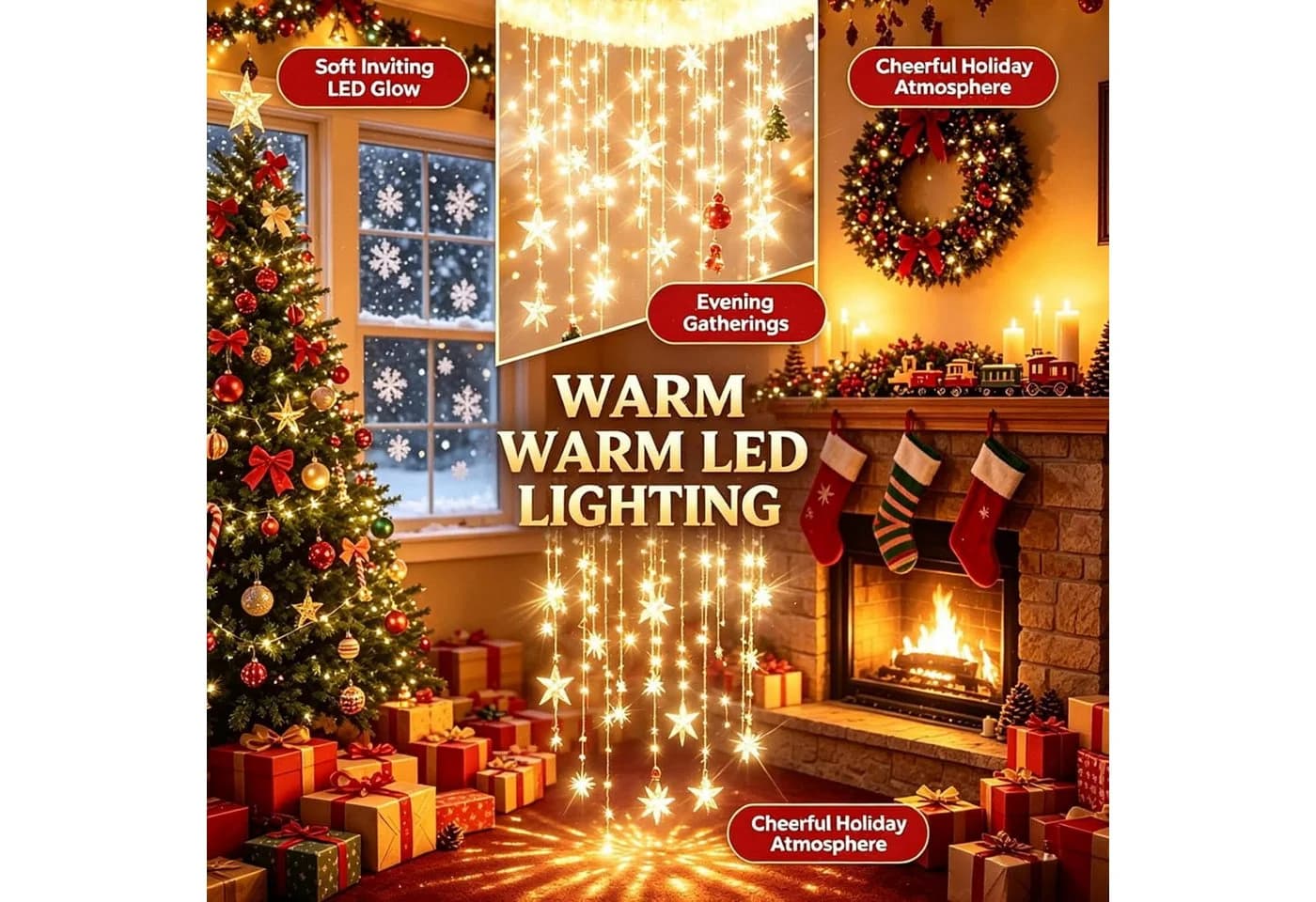 FELIXLEO LED Kronleuchter Weihnachtsmannmütze Warmweiß - Bild 4