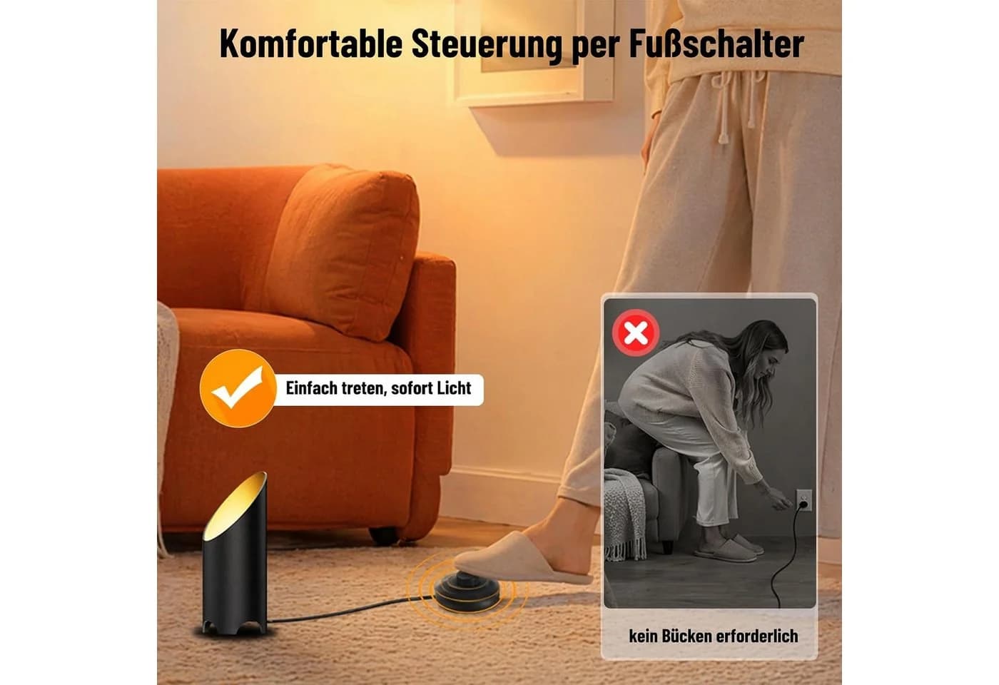 FELIXLEO LED Bodenstrahler Schwarz GU10 Aluminium - Bild 5