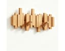 FELIXLEO Garderobenleiste aus Holz mit Klapp-Design Bild 2