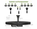FELIXLEO Solarbrunnen mit Akku & 9 Fontänen Bild 3