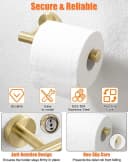 FELIXLEO Toilettenpapierhalter YUET Edelstahl Gebürstetes Gold Bild 4