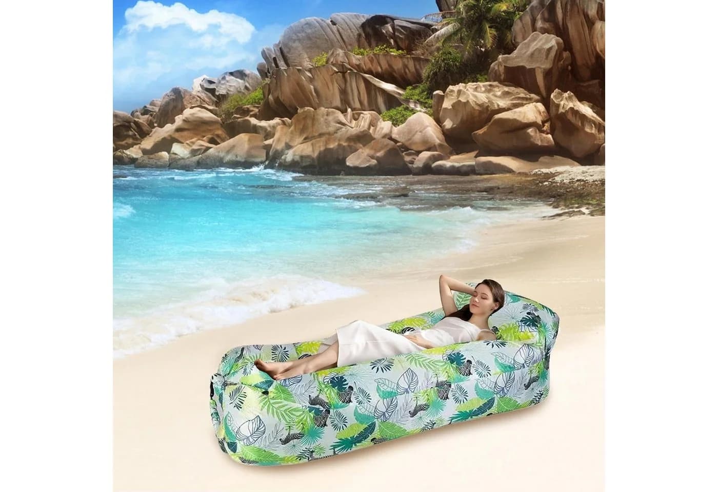 FELIXLEO Aufblasbares Luftsofa Camping Outdoor