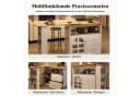 i@home Bartisch 360° drehbar mit Glastür und Schubladen schwarz/weiß Bild 5