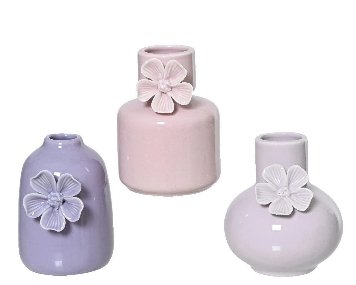 Vase FLOWER Porzellan Bunt 12 cm Höhe