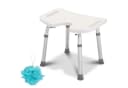 Clanmacy Duschhocker Höhenverstellbar Aluminium HDPE Bild 2