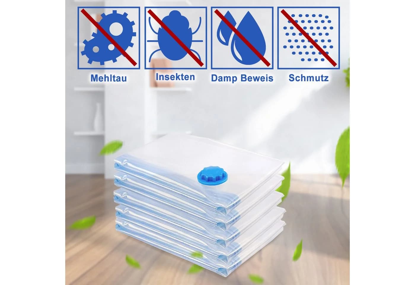 Clanmacy Vakuumbeutel 10er Set Transparent 40x60cm - Bild 5