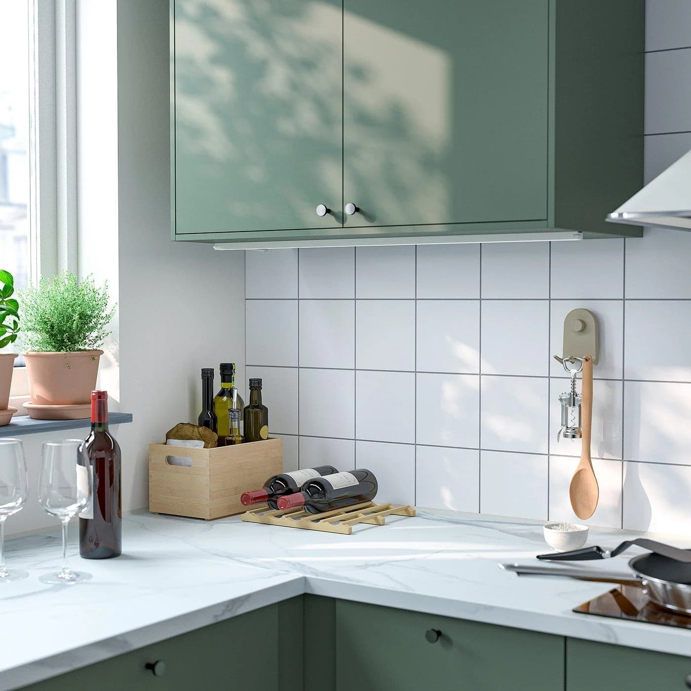 IKEA VARIERA Flaschenhalter Weiß Kunststoff