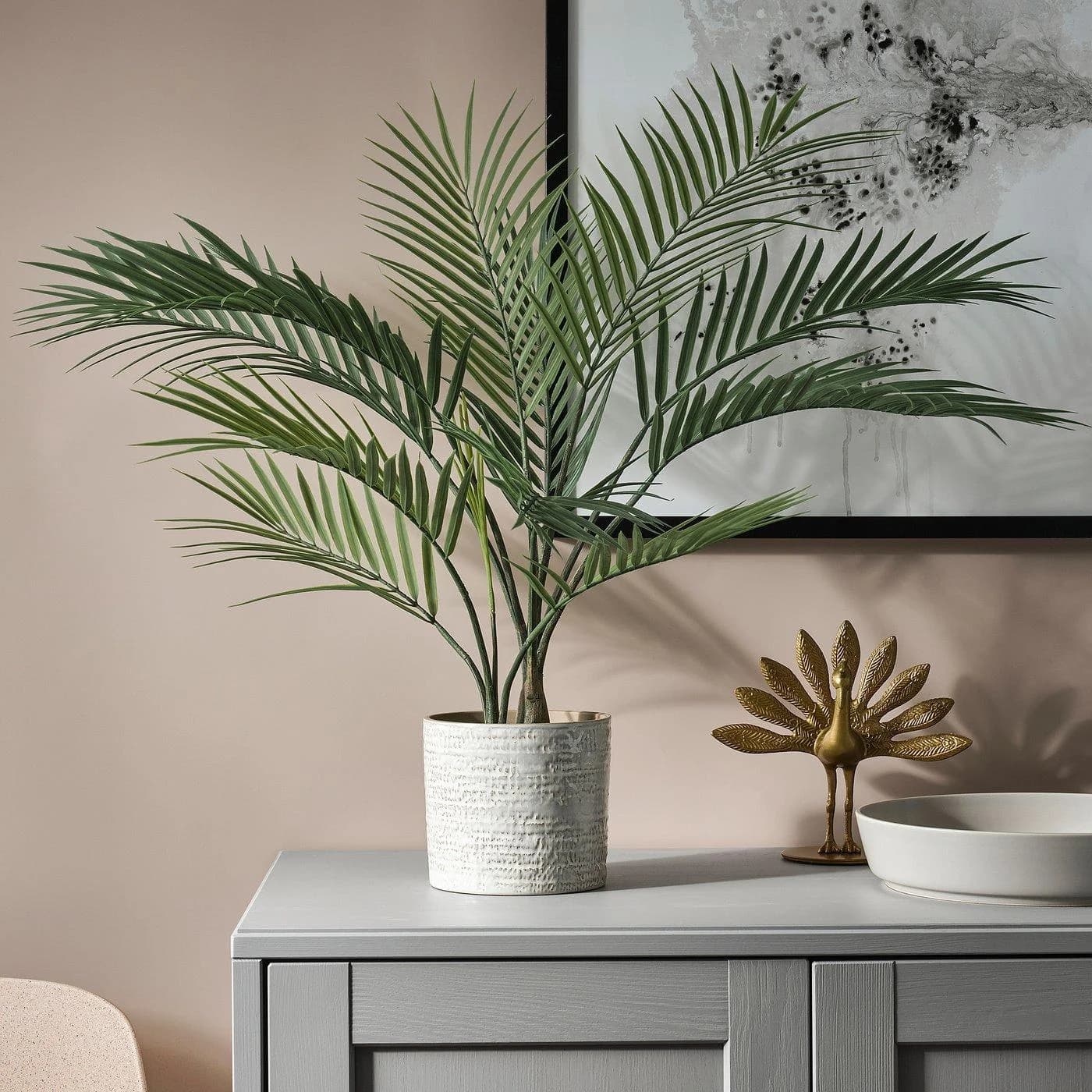 IKEA FEJKA Topfpflanze, künstlich Goldfruchtpalme