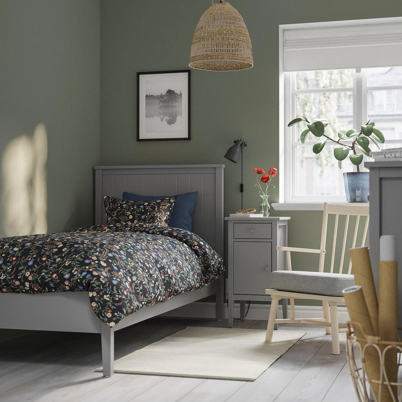 IKEA GULLABERG Schlafzimmermöbel 2er-Set Grau