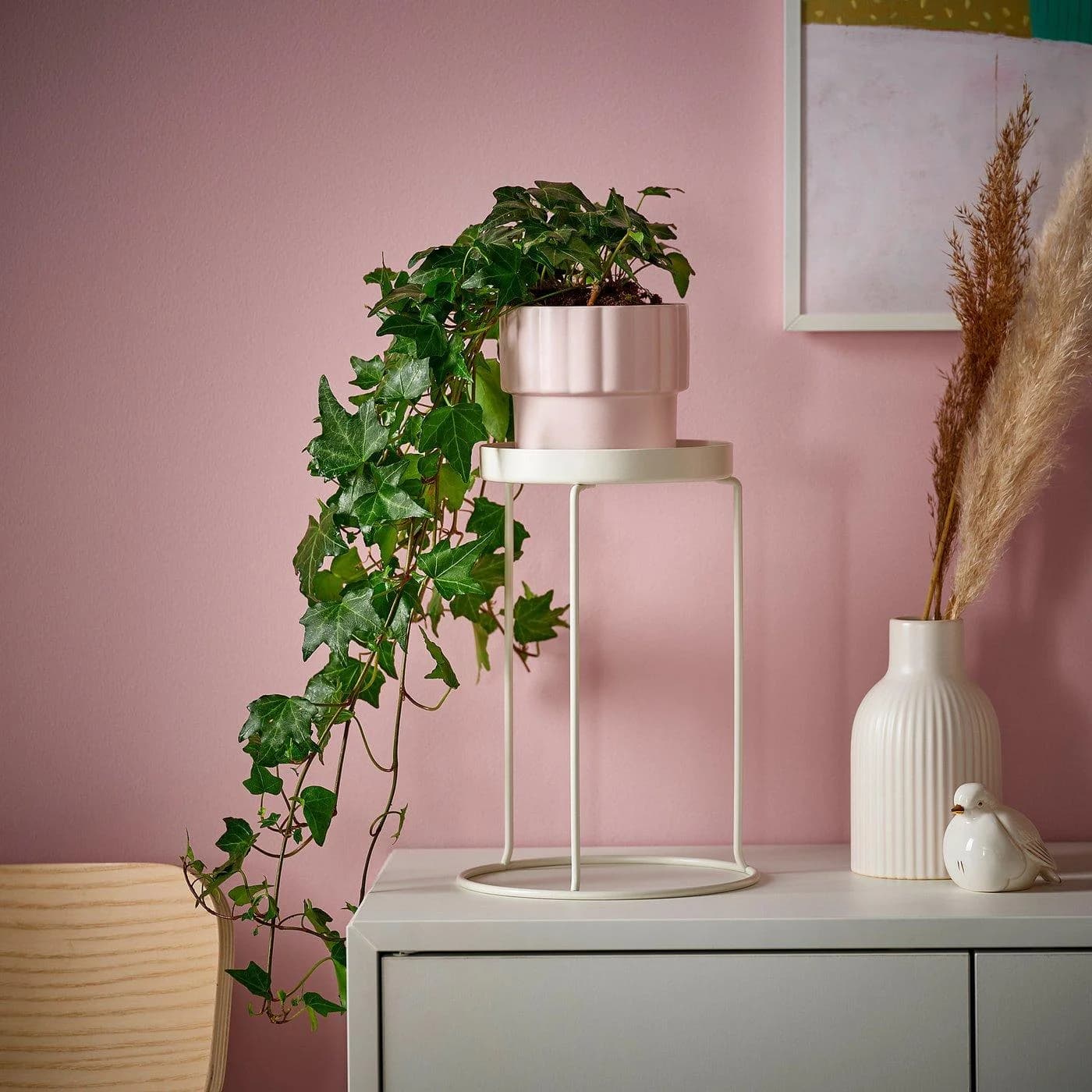 IKEA LÅNGNÄBB Blumenständer Weiß