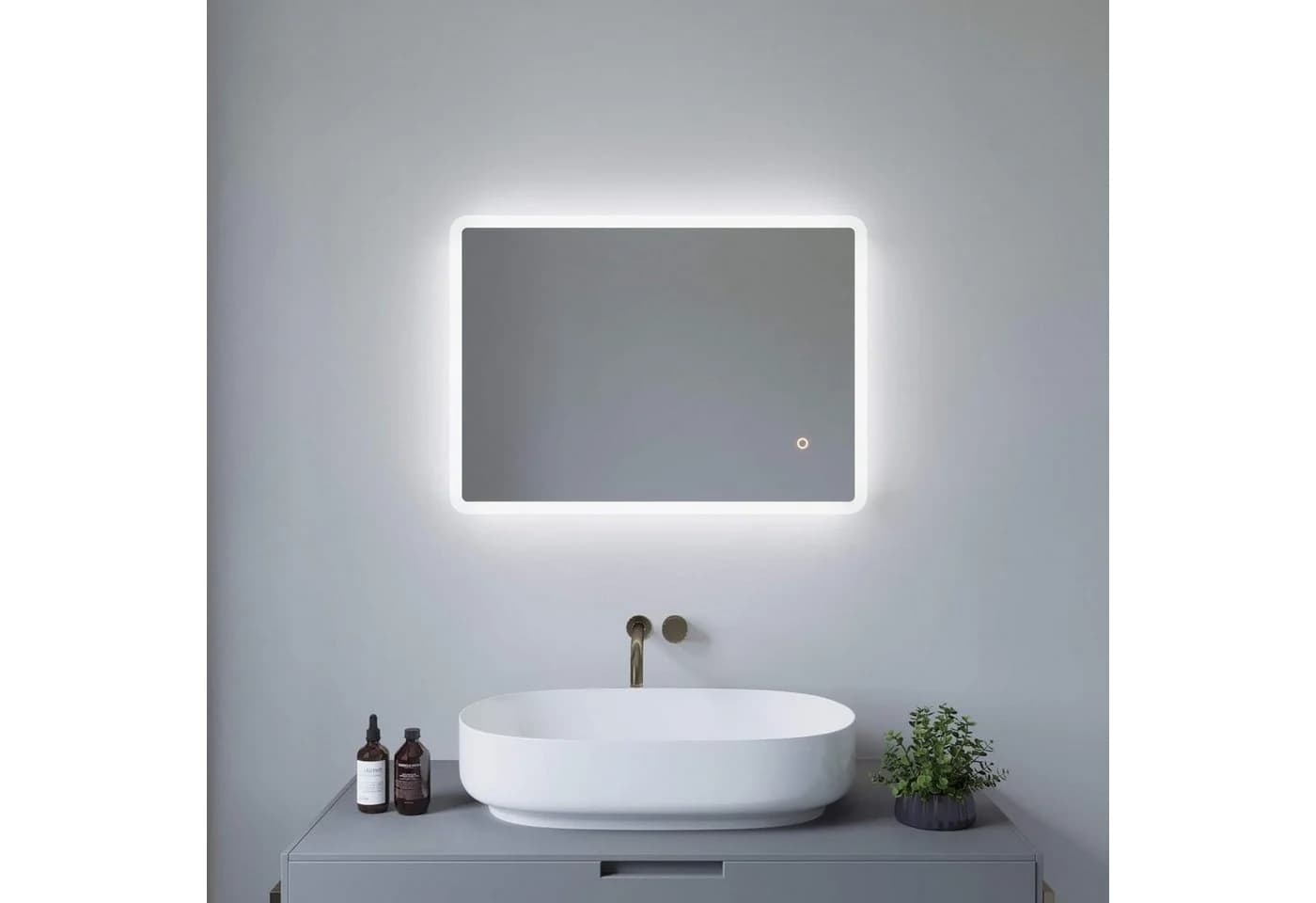 AQUABATOS LED-Lichtspiegel mit Dimmbarer Beleuchtung - Bild 2