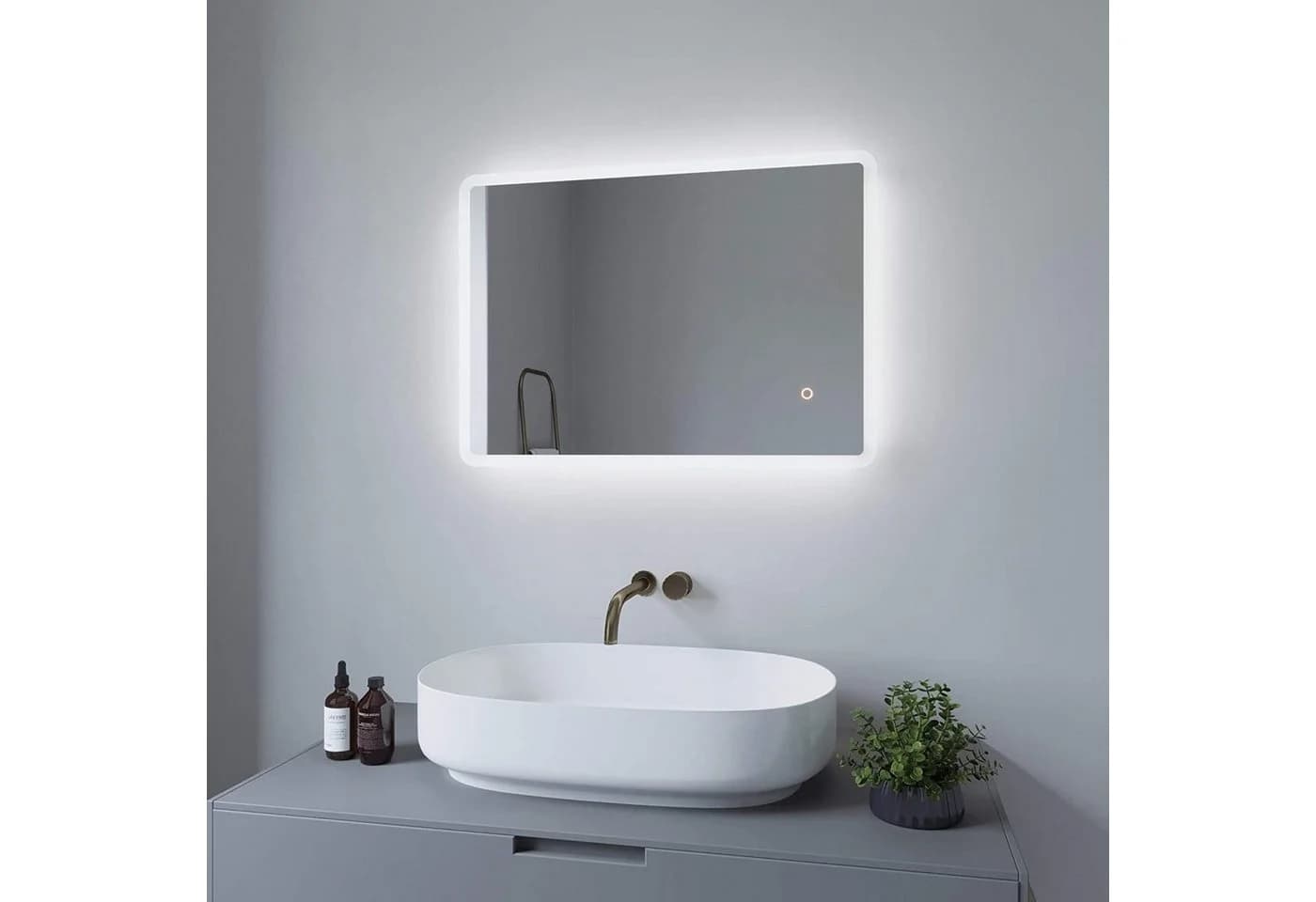 AQUABATOS LED-Lichtspiegel mit Dimmbarer Beleuchtung - Bild 3