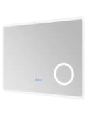 AQUABATOS Badspiegel LED 80x60cm Touch warmweiß mit Kosmetikspiegel Bild 4
